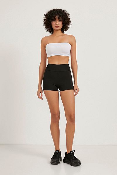 Arma Life Γυναικείο ελαστικό λευκό Crop Strapless Bustier