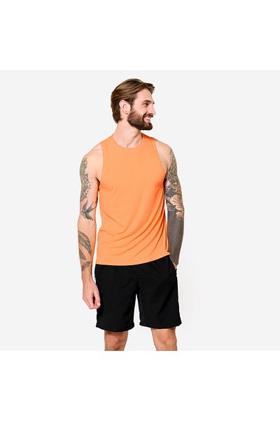 Decathlon Domyos Men's Athlete Tank Top - Orange