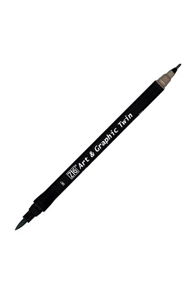 Zig Art & Graphic Twin Marker Drawing Pen 87 Cool Gray 9