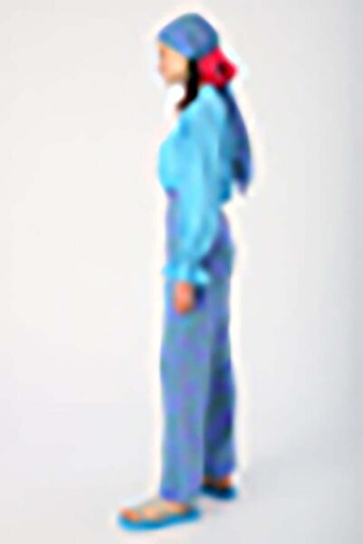 ALLDAY Fuchsia-Turquoise-Spanish Elastic Waist Patterned Viscose Trousers