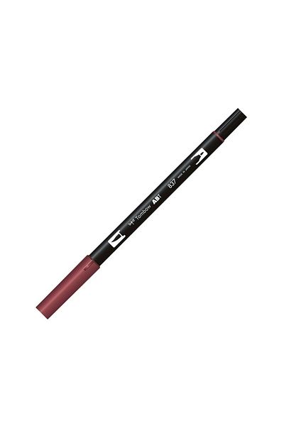 Tombow Ab-t Dual Brush Pen Grafik Kalemi Wine Red 837