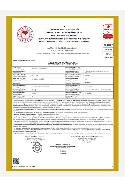 Green Amour Memecik, Soğuk Sıkım, 0,2 Asit, 251 Polifenol, Pestisit Içermeyen, 3 Adet 500 ml Sızma Zeytinyağı