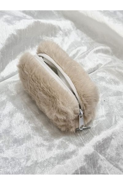 Brassito Women's Coin Purse Plush Color Choice Keychain Stylish Design
