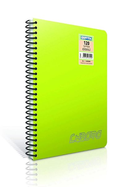 Gıpta Chromo Spiral PP Cover Notebook A4 Striped 60yp 1978
