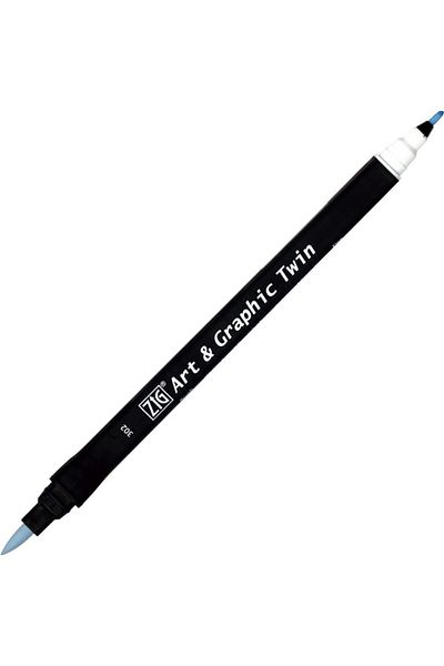 Zig Haze Blue Art & Graphic Twin Marker - Drawing Pen 302