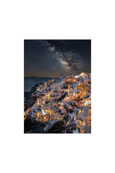 Blue Focus 1000 Piece Puzzle - Santorini