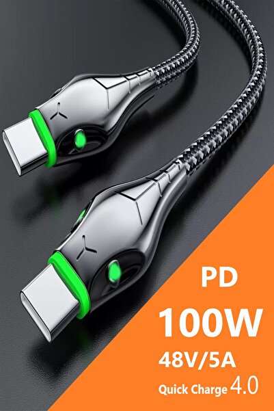 JUDAS C12 Cobra Style 5a/100w Type-c To Type-c Şarj Kablosu -3mt
