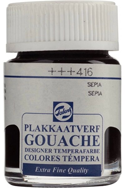 Talens Gouache Jar 16ml Guaj Boya Sepıa / 416