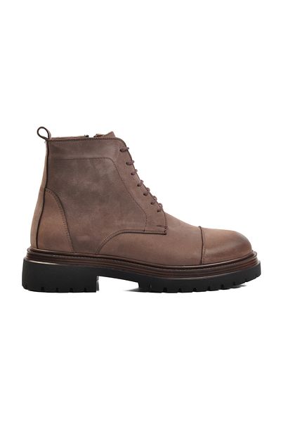 AYAKMOD Ανδρικές μπότες από γνήσιο δέρμα Mink Nubuck - Br-45002 M