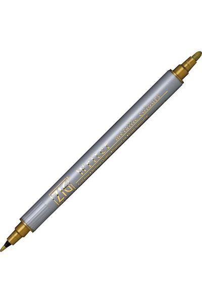 Zig Double Tip Gilded Invitation Pen METALLIC GOLD