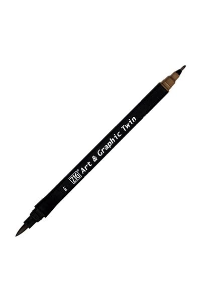 Zig Art & Graphic Twin Marker Drawing Pen 71 Light Brown