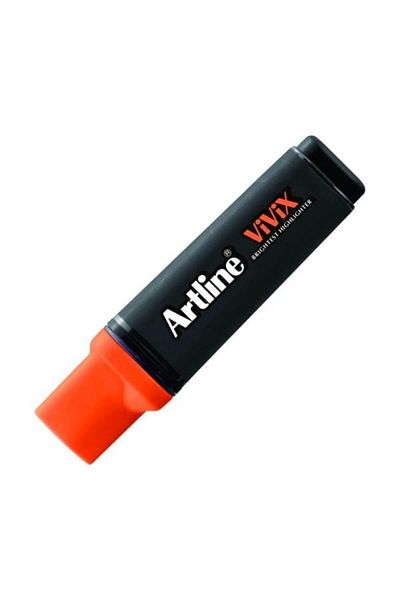 artline Vivix Highlighter with Bright Ink Cut Nib:2.0-5.0Mm F.Orange