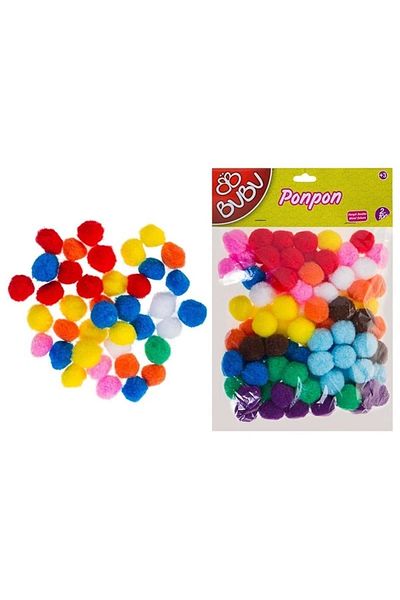 Bubu It's This Pon Pon 2 cm 100 Pieces Mixed 00109 / It's This