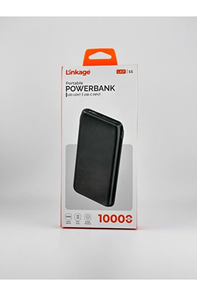 Genel Markalar 10000 mAh Siyah Powerbank Şarj Cihazı – Micro, USB ve Type-C G...