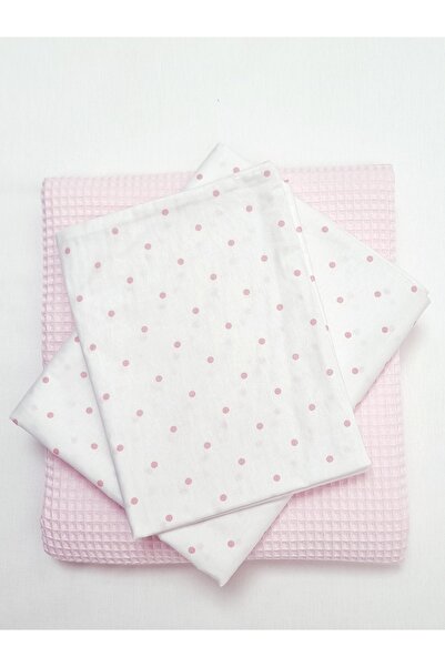 Yada Baby طقم بيكيه وافل موسلين 3 قطع للأطفال والرضع مصنوع من القطن العضوي بن...