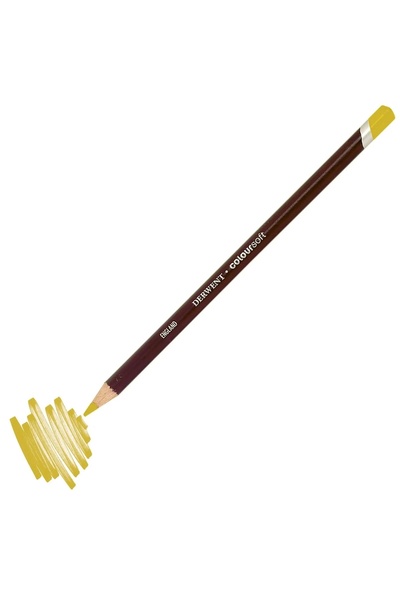 Derwent قلم طلاء جاف احترافي من Coloursoft C030 باللون الأصفر الليموني