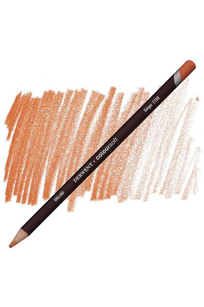 Derwent Coloursoft Pencil Soft Dry Crayons C550 Ginger