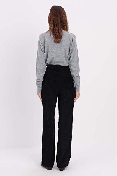 ALLDAY Чорні штани з міксом тканин