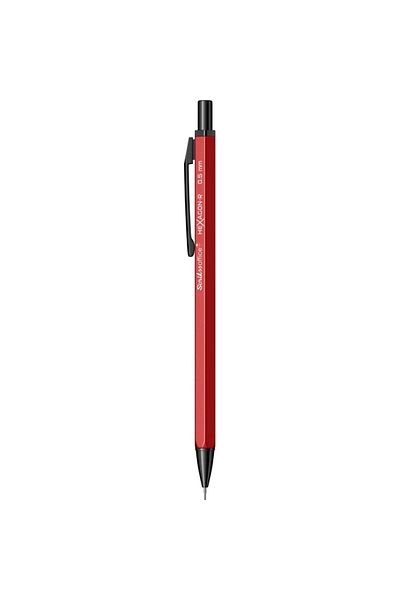 Scrikss Matte Silver Hexagor Versatil Tip Pen - 0.5 mm