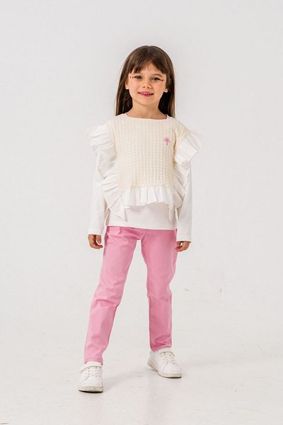 HAUSEkids 6-9 Years Old Butterfly Girl's 3-Piece Set - Pink