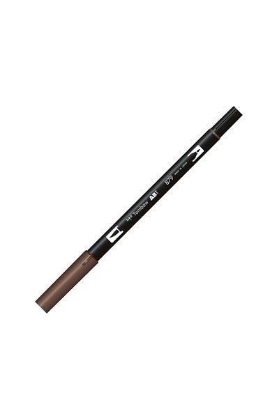 Tombow Ab-t Dual Brush Pen Grafik Kalemi Brown 879
