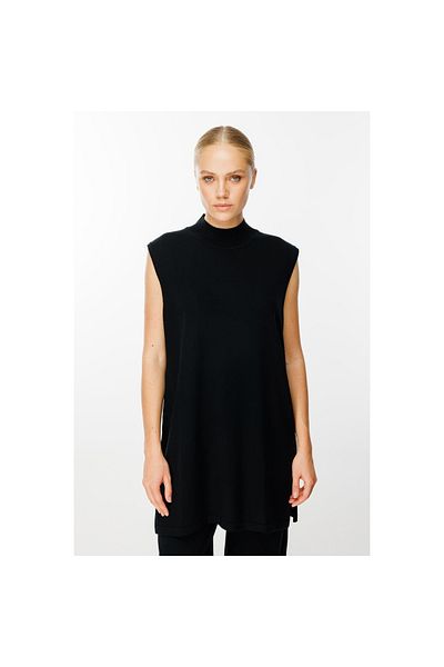 Ghisa Sleeveless Basic Knitwear Tunic