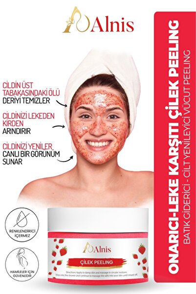 ALNİS Alnis Çilekli Vücut Peelingi 250 ml – Arındırıcı, Aydınlatıcı, Nemlendi...