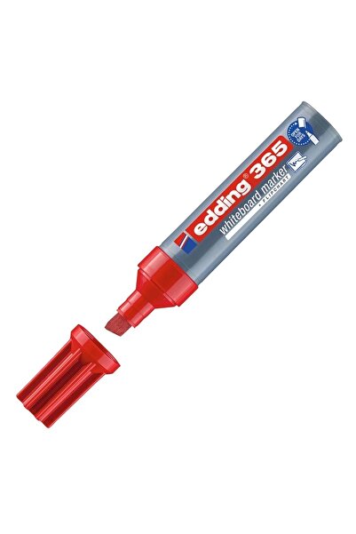 Edding 365 Kesik Uçlu Beyaz Tahta Kalemi Kırmızı