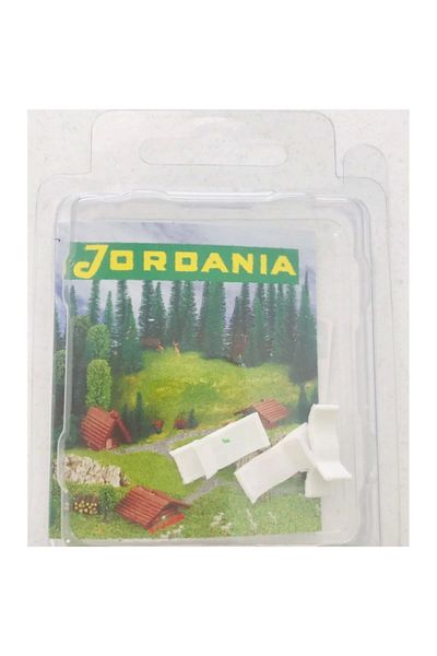 Jordania Delrey Model - 1/100 3-Piece Plastic Sunbed Set