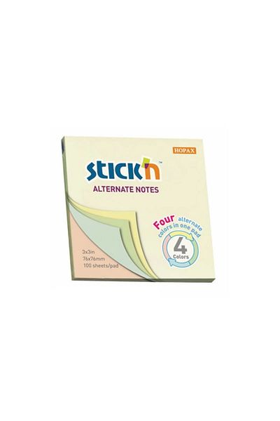Gıpta 76 X 76 Neon 4 Color Stickn Adhesive Note Paper