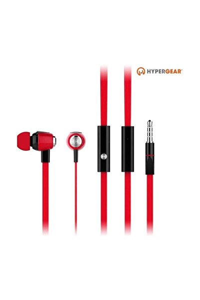 HyperGear Dbm Wave Kırmızı Earphones 3.5mm Mikrofonlu Kulakiçi Telefon Kulaklığı