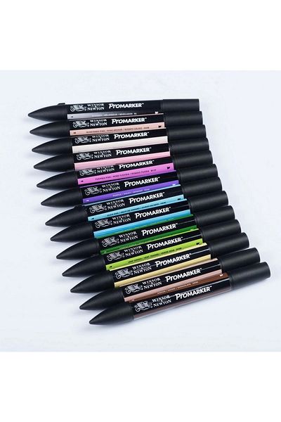 Winsor Newton Promarker Çift Uçlu Alkol Bazlı Grafik Çizim Kalemi Soft Green 275 (G817)