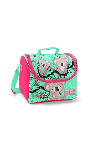 Coral High Kids Water Green Neon Coral Koala Patterned Thermo Lunchbox 22713