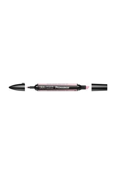 Winsor Newton قلم رسم برسومات كحولية مزدوجة الأطراف من بروماركر باللون الوردي 220 (R519)