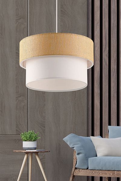 EvLight 2-Tier Jute Bohemian Cake Chandelier Bed - Headboard and Children's Room