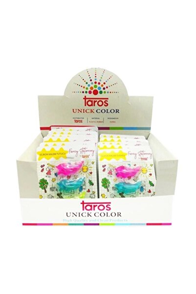 Genel Markalar Balık Şekilli Kalem Tutacağı Yumuşak Slikon (3LÜ) ( Kırtasiye)