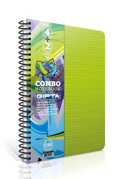 Gıpta Combo 6 Sep.4+2 A4 150 coli.Pp.Cover.Caiet2453