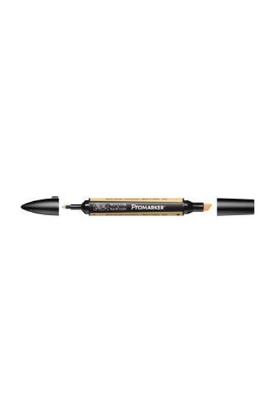 Winsor Newton قلم رسم جرافيك ذو طرفين من بروماركر، أصفر باستيل 288 (O949)