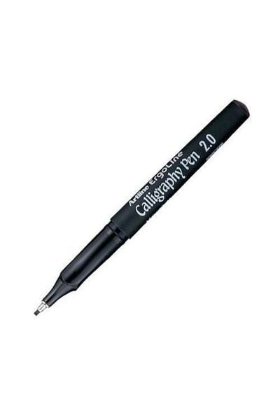 artline Calligraphy Marker 2.0 Permanent Calligraphy Marker Tip:2.0mm Black