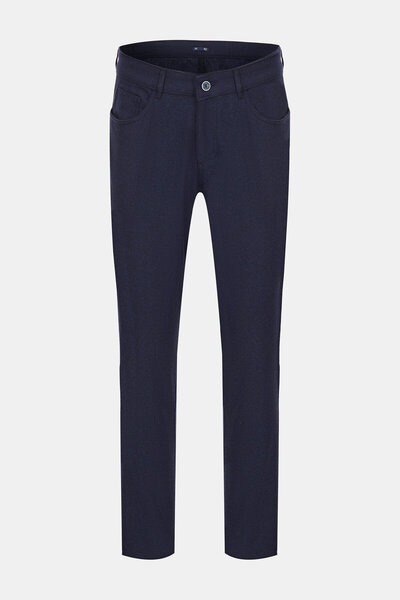 W Collection بنطال رياضي من الصوف والبولي أميد باللون الأزرق الداكن