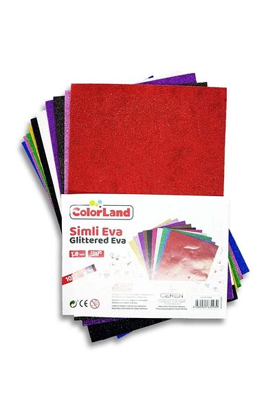 Colorland Glitter Eva 10 Colors 20*30 Size