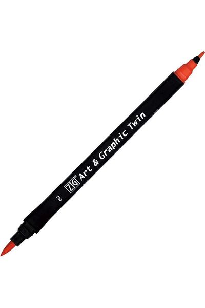 Zig Art & Graphic Twin Marker Drawing Pen 2 Red