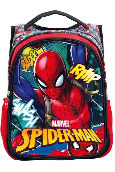 Mikro Otto Spiderman Primary School Bag Bat Graffiti 5226