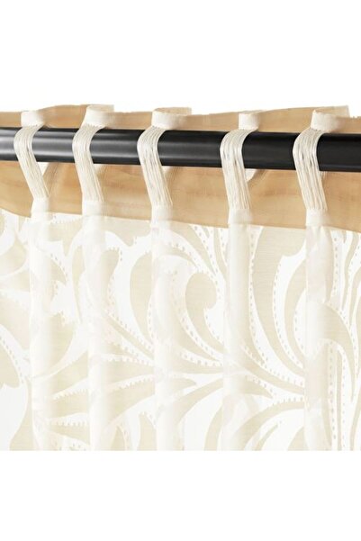 IKEA - SKAREFLY, tül perde/2 kanat, bej, 145x300 cm