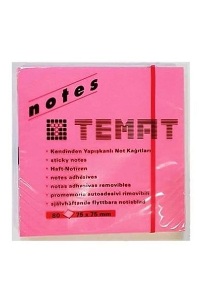 Temat ورق ملاحظات لاصق مكعب هايلايتر اللون 75x75 ملم