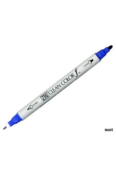 Zig Clean Color f Double Tip Pen 010 Black