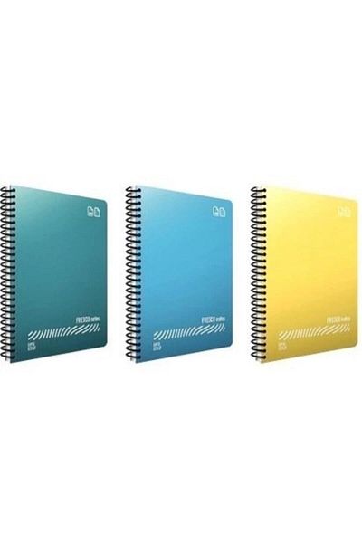 Gıpta 60 Sheets A4 Fresco Spiral Plastic Cover Checked Notebook 4931
