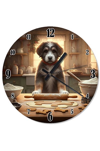 karizmart Dog Analog Wall Clock in the Kitchen