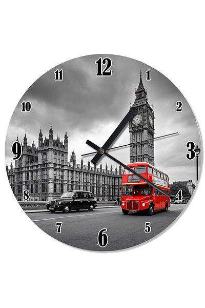 karizmart London and Double Decker Bus Special Design Wall Clock