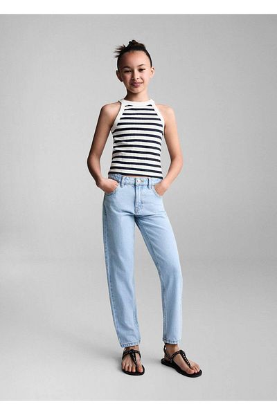 MANGO Kids Tricou albastru închis pentru copii
